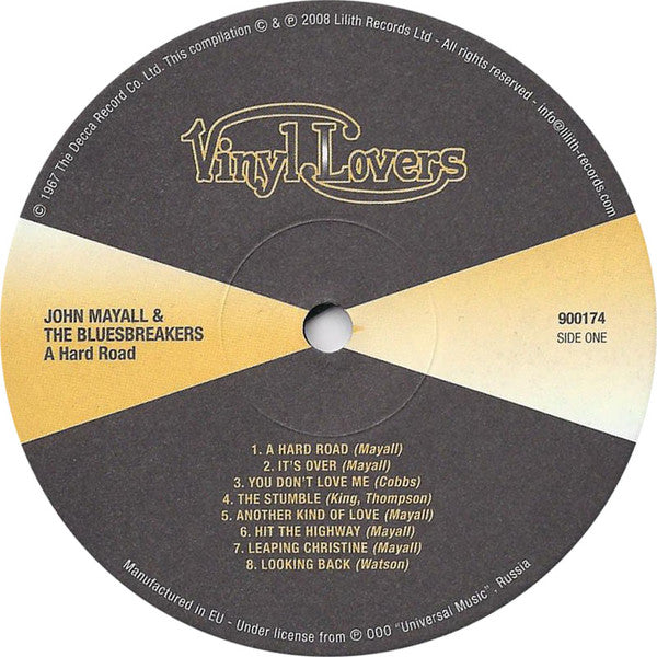 John Mayall & The Bluesbreakers : A Hard Road (2xLP, Album, RE, Gat)