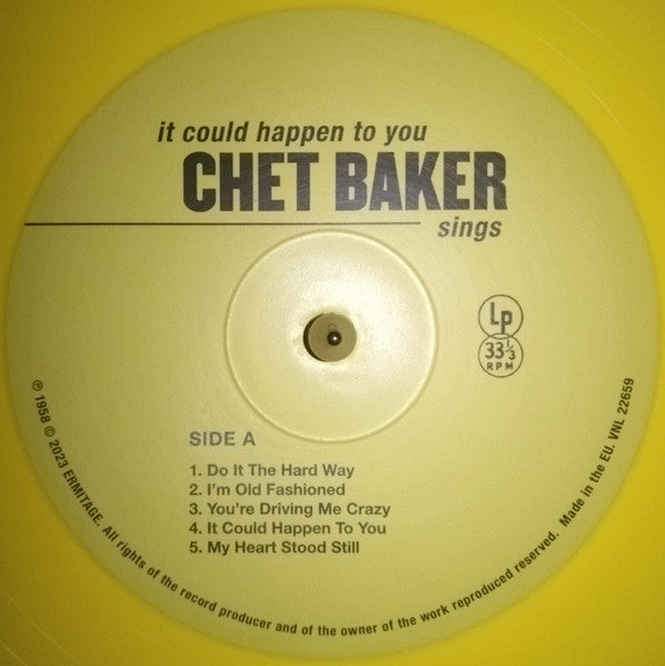 Chet Baker : It Could Happen To You - Chet Baker Sings (LP, Ltd, RE, Yel)