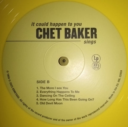 Chet Baker : It Could Happen To You - Chet Baker Sings (LP, Ltd, RE, Yel)