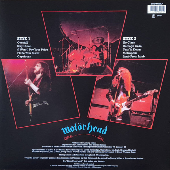 Motörhead : Overkill (LP, Album, RE)