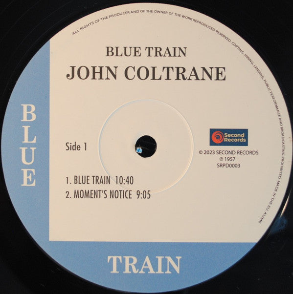 John Coltrane : Blue Train (LP, Album, RE, 180)