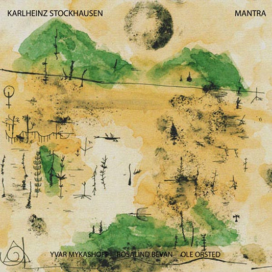 Karlheinz Stockhausen - Yvar Mikhashoff, Rosalind Bevan, Ole B. Ørsted : Mantra (2x12", Ltd, Num, RE, 180)