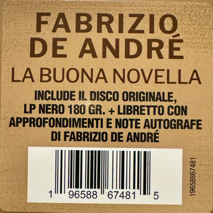 Fabrizio De André : La Buona Novella (LP, Album, RE, 180)