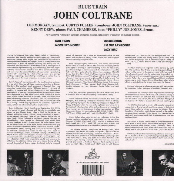 John Coltrane : Blue Train (LP, Album, RE, Yel)