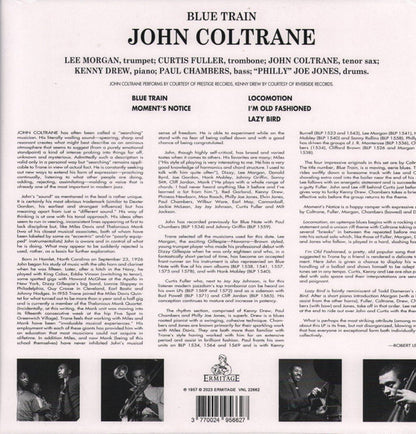 John Coltrane : Blue Train (LP, Album, RE, Yel)