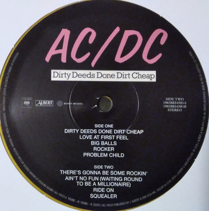 AC/DC : Dirty Deeds Done Dirt Cheap (LP, Album, Ltd, RE, RM, S/Edition, Gol)