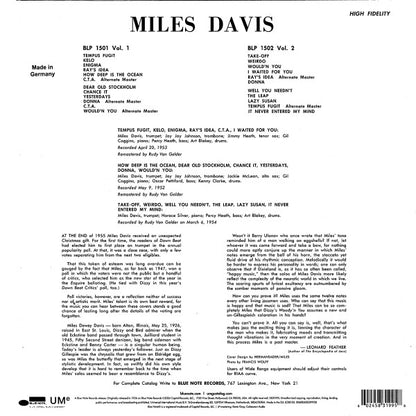 Miles Davis : Volume 2 (LP, Comp, Mono, RE, 180)