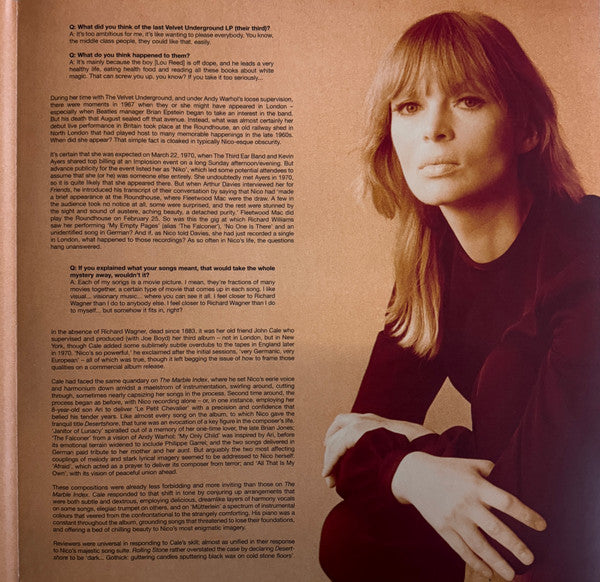 Nico (3) : Desertshore (LP, Album, RE)