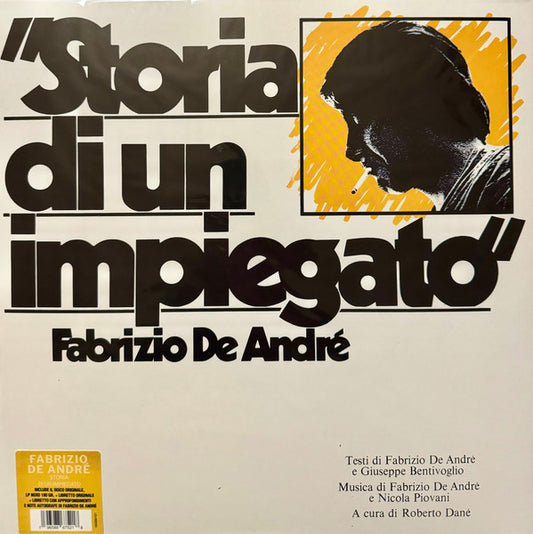 Fabrizio De André : Storia Di Un Impiegato (LP, Album, RE, RM, 180)