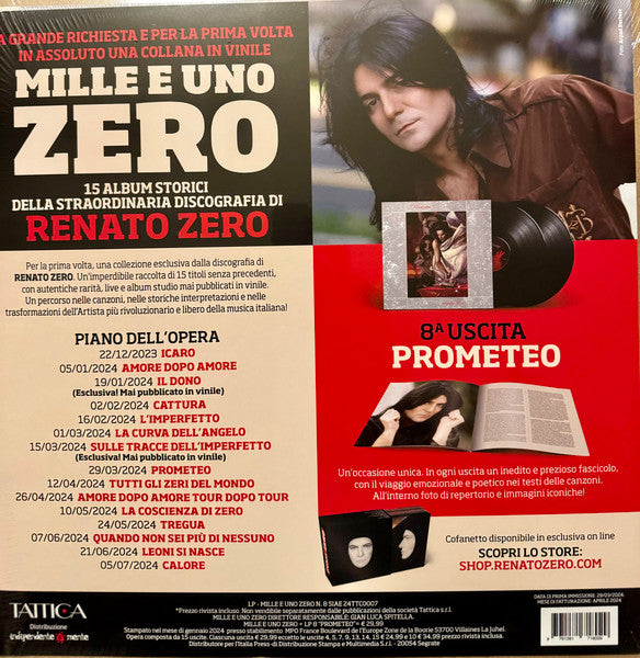 Renato Zero : Prometeo (2xLP, Comp, RE, Gat)