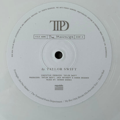 Taylor Swift : The Tortured Poets Department (2xLP, Album, Whi)
