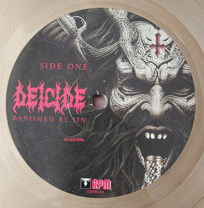 Deicide : Banished By Sin (LP, Album, Gol)