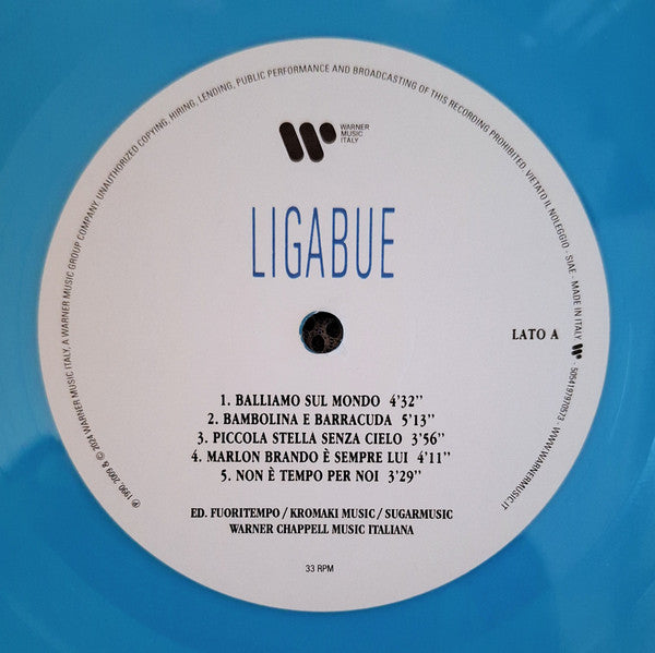 Luciano Ligabue : Ligabue (LP, Album, RP, Tur)