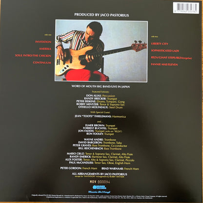 Jaco Pastorius : Invitation (LP, Album, Ltd, RE, 180)