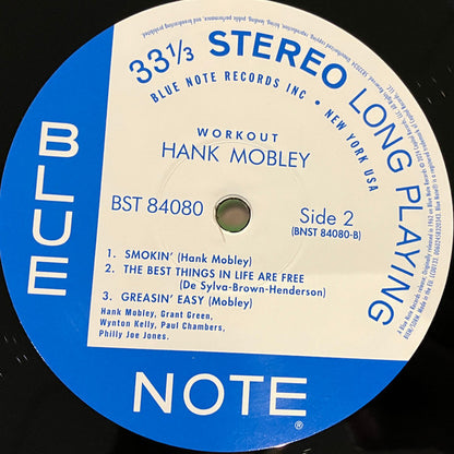 Hank Mobley : Workout (LP, Album, RE, 180)