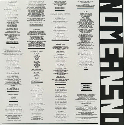 Nomeansno : Wrong (LP, Album, RP)
