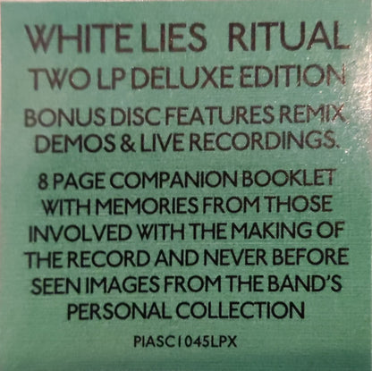 White Lies (2) : Ritual (LP, Album, RE + LP + Dlx, Gat)