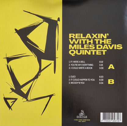 The Miles Davis Quintet : Relaxin' With (LP, Album, Ltd, RE, Yel)