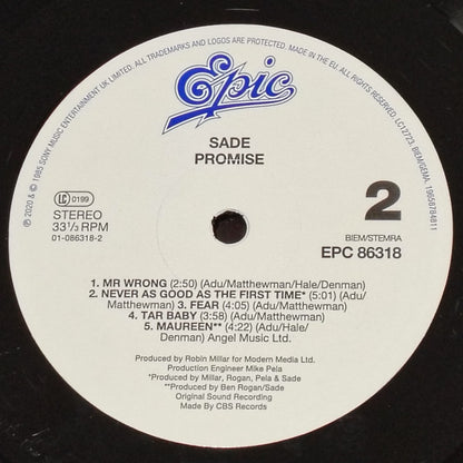 Sade : Promise (LP, Album, RE, RM, Hal)