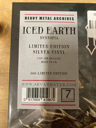 Iced Earth : Dystopia (LP, Album, Ltd, RE, Sil)