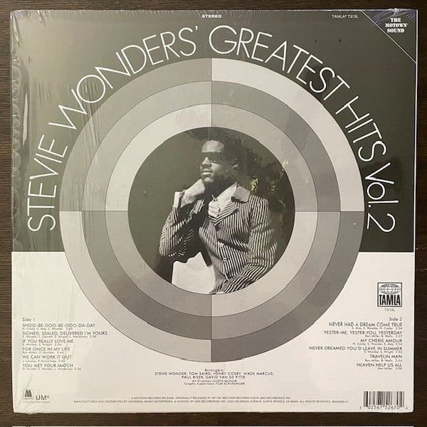 Stevie Wonder : Stevie Wonders' Greatest Hits Vol. 2 (LP, Comp, RE)