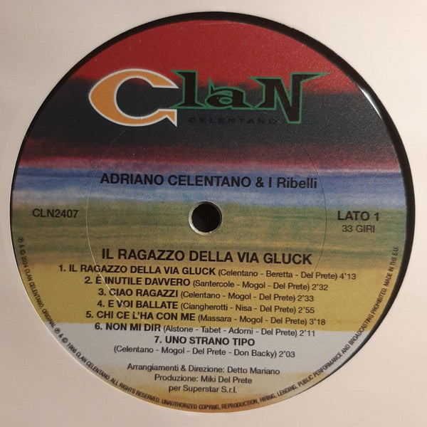 Adriano Celentano : Il Ragazzo Della Via Gluck (LP, Album, RE, RM, 180)