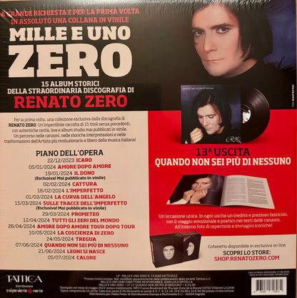 Renato Zero : Quando Non Sei Più Di Nessuno (LP, Album, RE, Boo)