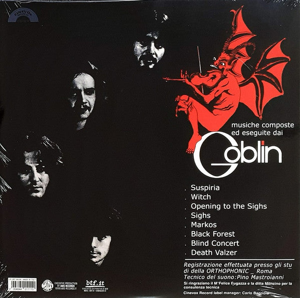 Goblin : Suspiria (LP, Album, Ltd, RE, Blu)