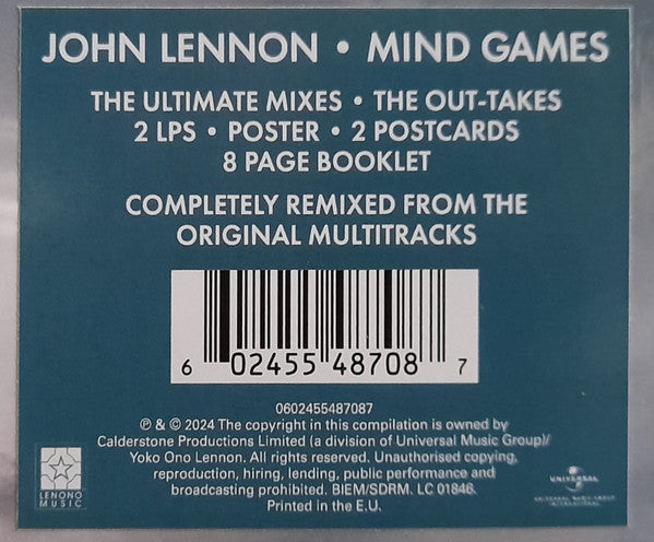 John Lennon : Mind Games (LP, Album, RE + LP)