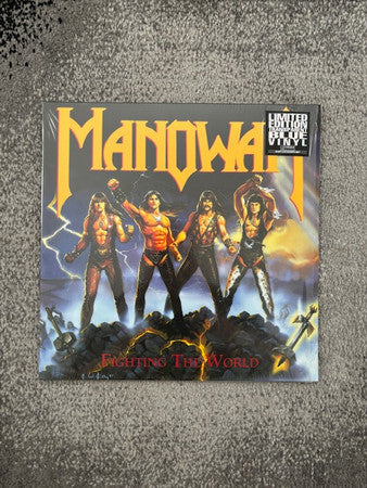 Manowar : Fighting The World (LP, Album, Ltd, RE, Blu)