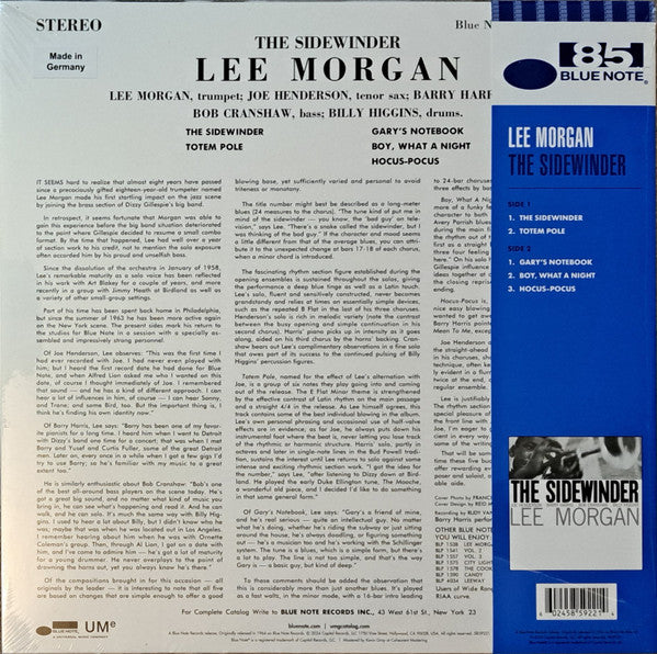 Lee Morgan : The Sidewinder (LP, Album, Ltd, RE, RP, Blu)