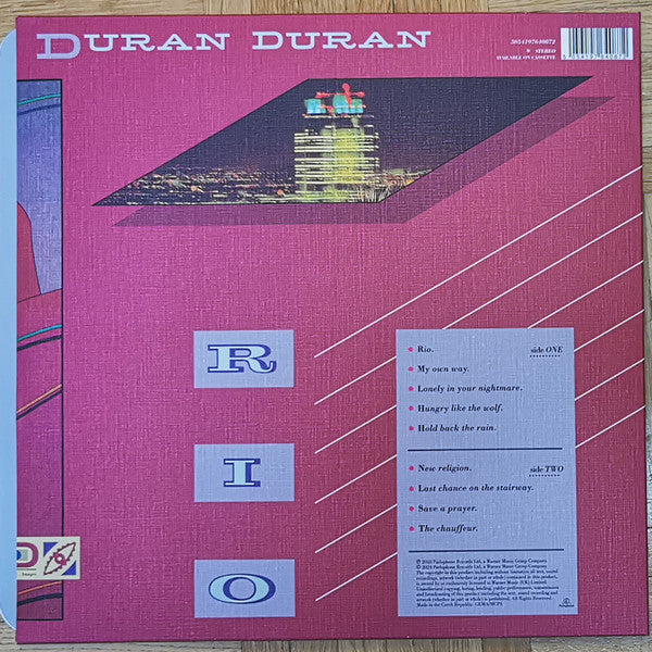 Duran Duran : Rio (LP, Album, RE, RM, Tex)