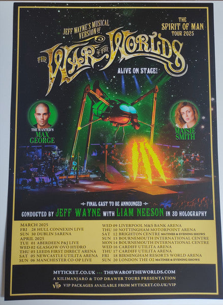 Jeff Wayne : Jeff Wayne's Musical Version Of The War Of The Worlds  (2xLP, Album, Ltd, RE, Mar)