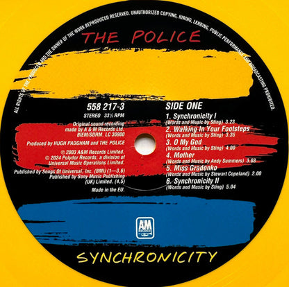 The Police : Synchronicity (LP, Album, RE, RM, Yel + LP, Comp, Red + Sup)