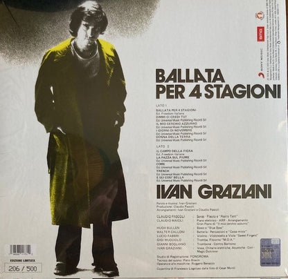 Ivan Graziani : Ballata Per 4 Stagioni (LP, Ltd, Num, RE, S/Edition, Whi)