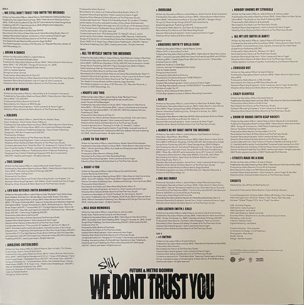 Future (4) & Metro Boomin : We Still Don't Trust You (2xLP, Album, Ltd, Mixtape, Whi)