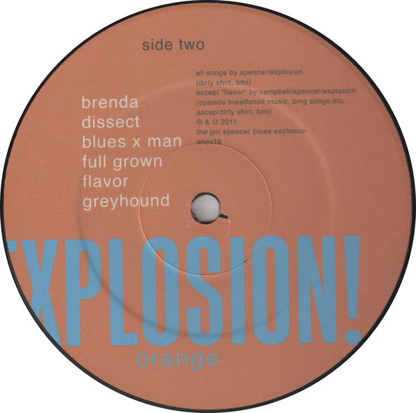 The Jon Spencer Blues Explosion!* : Orange (LP, Album, RE, RM)