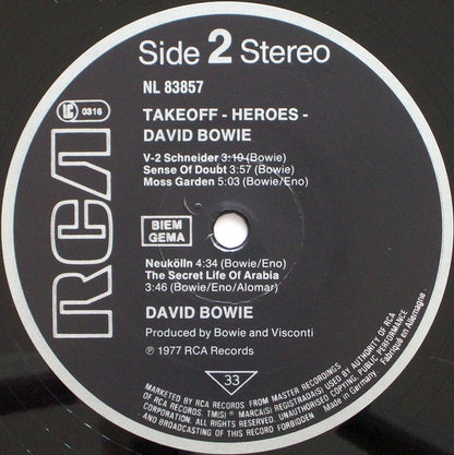 David Bowie : "Heroes" / Takeoff - Heroes (LP, Album, RE)