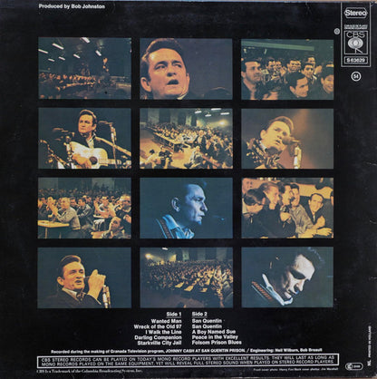 Johnny Cash : Johnny Cash At San Quentin (LP, Album, RE)