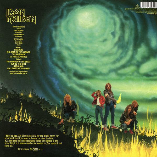 Iron Maiden : The Number Of The Beast (LP, Album, RE, RM, 180)