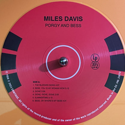 Miles Davis, George Gershwin : Porgy And Bess (LP, RE, Yel)