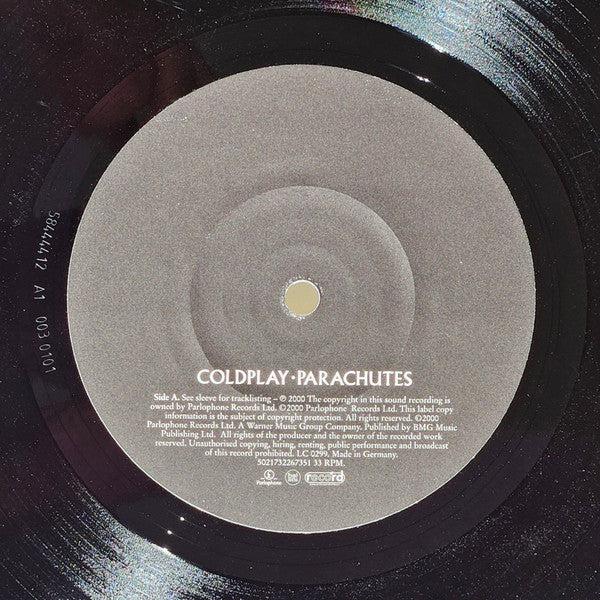 Coldplay : Parachutes (LP, Album, RE, 140)