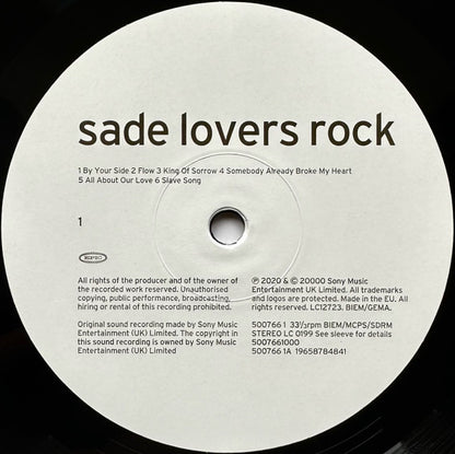 Sade : Lovers Rock (LP, Album, RE, Hal)