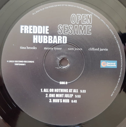 Freddie Hubbard : Open Sesame (LP, Album, RE, 180)