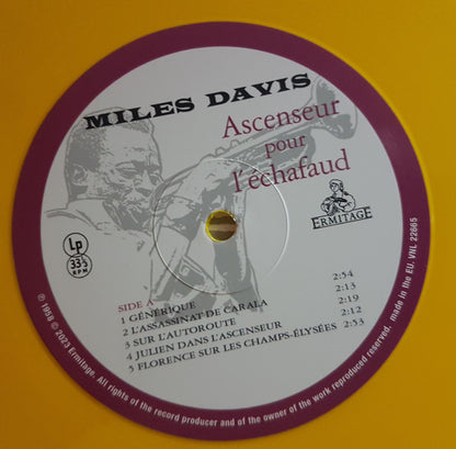 Miles Davis : Ascenseur Pour L'Échafaud (Lift To The Scaffold) (LP, Album, RE, S/Edition, Yel)