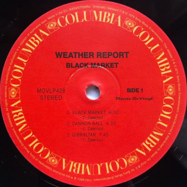 Weather Report : Black Market (LP, Album, RE, 180)