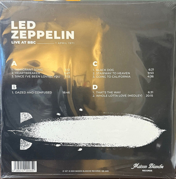 Led Zeppelin : Live At BBC 1 April 1971 (2xLP, Unofficial, Whi)