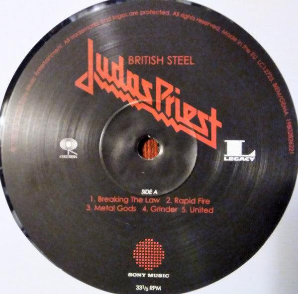 Judas Priest : British Steel (LP, Album, RE, Bla)