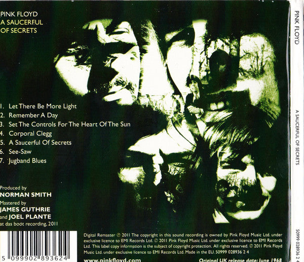Pink Floyd : A Saucerful Of Secrets (CD, Album, RE, RM)