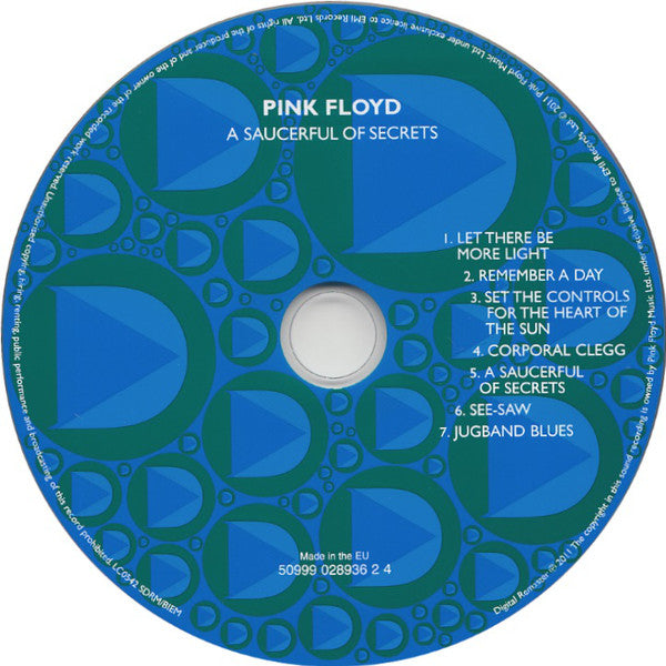 Pink Floyd : A Saucerful Of Secrets (CD, Album, RE, RM)